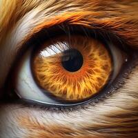 a hyper realistic photo of alpha lion eye, ultra instinc, hyper realistic Generated by AI