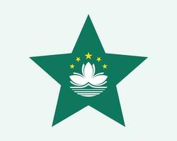 Macau Star Flag vector