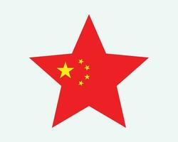 China estrella bandera vector