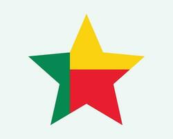 Benin Star Flag vector