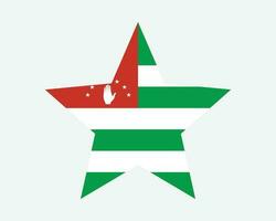 Abkhazia Star Flag vector