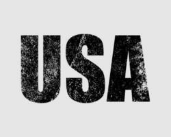 USA Textured Text vector