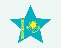 Kazajstán estrella bandera vector