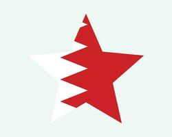 Bahrain Star Flag vector