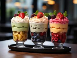 photography of bowl smoothies in cafe made with photo