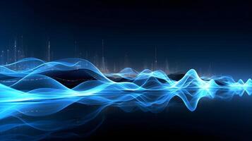 technology futuristic Network connection concept with connecting glowing dots and lines circuit background . photo