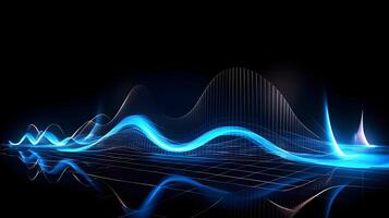 technology futuristic Network connection concept with connecting glowing dots and lines circuit background . photo