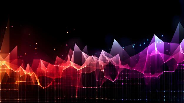 technology futuristic Network connection concept with connecting glowing dots and lines circuit background . photo