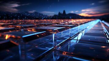 technology futuristic Network connection concept with connecting glowing dots and lines circuit background . photo