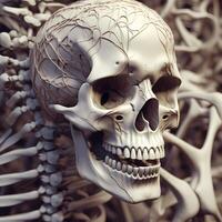 realistic 3d illustration Bones photo