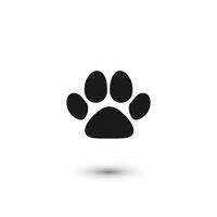 Cute Cat, paws - logo, symbol, protect sign Stock Vector