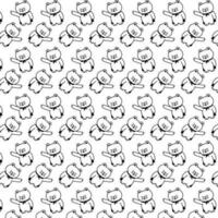 cute cat vector pattern for tee print and background wallpaper