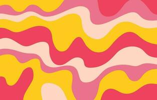 Colorful Groovy background design concept vector