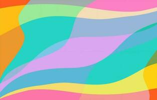 Colorful Groovy background design concept vector
