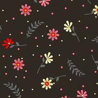 floral abstract pattern suitable for textile and printing needs vector