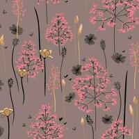 floral abstract pattern suitable for textile and printing needs vector