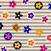 floral abstract pattern suitable for textile and printing needs vector