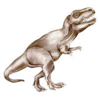 waterverf hand- getrokken tropisch dinosaurus, png