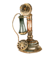 Old tipe telephone. png