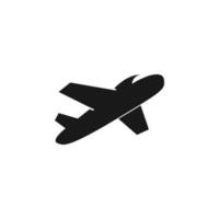 Airplane icon vector illustration. Vector airplane simple flat line style.