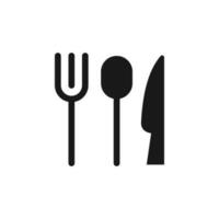 Utensil icon vector illustration. Vector utensil simple flat line style