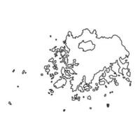sur jeolla mapa, provincia de sur Corea. vector ilustración.
