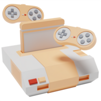 3d stylish videogame console with high quality render png