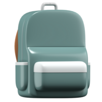 3d illustration of backpack with high quality render png