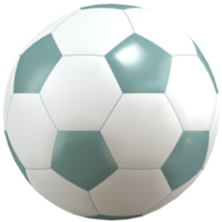 3d illustration av fotboll med hög kvalitet framställa png
