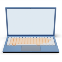 3d laptop with high quality render png