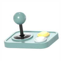 3d illustration of joystick or game controller with high quality render png