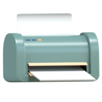 3d Illustration von Drucker mit hoch Qualität machen png