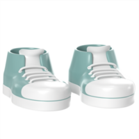 3d illustrazione di stivale scarpe con alto qualità rendere png