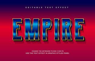 Empire editable text effect template vector
