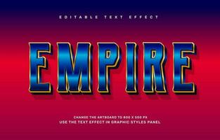 Empire editable text effect template vector