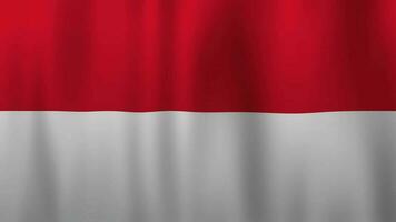 Indonesisch vlag zwaaien. geschikt voor achtergrond video