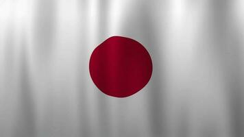 Giappone bandiera salutando. adatto per sfondo video