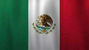 mexicano bandera ondulación. adecuado para antecedentes video