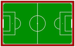 Football pitch background template. Vector illustration.