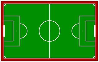 Football pitch background template. Vector illustration.