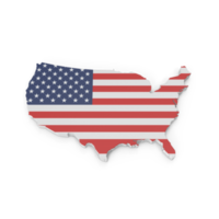 USA Map Flag png