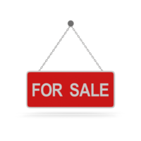 For sale sign hanging advertisement png