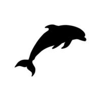 Dolphin icon vector. Fish illustration sign. killer whale symbol. Sea life logo. vector