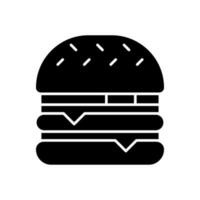 Burger icon vector. fast food illustration sign. food symbol. vector