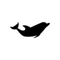 Dolphin icon vector. Fish illustration sign. killer whale symbol. Sea life logo. vector