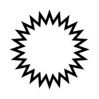 Sunburst icon vector. Retro stars illustration sign. Price tag symbol. Star logo. vector
