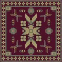 Carpet pattern. Rectangular prayer mats, prayer mats, tea mats, meditation mats. vector