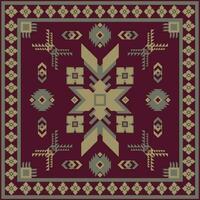 Carpet pattern. Rectangular prayer mats, prayer mats, tea mats, meditation mats. vector