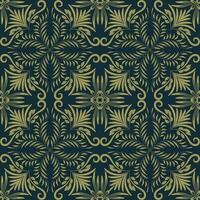 luxurious Two-color vector floral pattern. Design for wallpaper, wrapping paper, background, fabric. Vector seamless pattern with decorative climbing flowers.