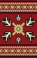 Carpet pattern. Seamless geometry. Western handmade saddle blanket rug pattern, Aztec, vector